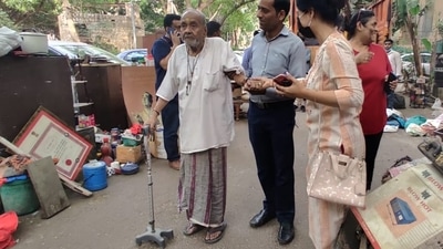 The artists were made to vacate the accommodation on April 26 by directorate of estate under the ministry of housing and urban affairs. (Madhumita Raut, daughter of Mayadhar Raut) The artists were made to vacate the accommodation on April 26 by directorate of estate under the ministry of housing and urban affairs. (Madhumita Raut, daughter of Mayadhar Raut)