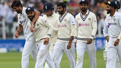 Virat Kohli with Ishant Sharma, Jasprit Bumrah and Mohammed Siraj. (Getty) Virat Kohli with Ishant Sharma, Jasprit Bumrah and Mohammed Siraj. (Getty)