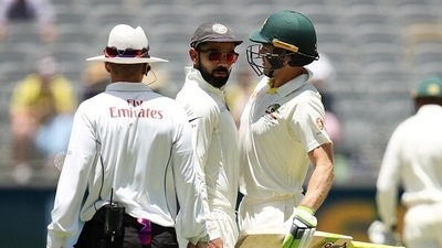 Former India captain Virat Kohli and former Australia captain Tim Paine (Getty Images) Former India captain Virat Kohli and former Australia captain Tim Paine (Getty Images)