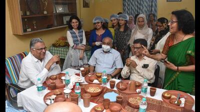 BHU V-C Prof Sudhir K Jain at the roza iftar organised at MMV, BHU on Wednesday. (Sourced) BHU V-C Prof Sudhir K Jain at the roza iftar organised at MMV, BHU on Wednesday. (Sourced)
