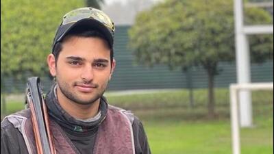 Arav Dagar won the gold in 10m trap at the Khelo India University Games. (HT Photo) Arav Dagar won the gold in 10m trap at the Khelo India University Games. (HT Photo)