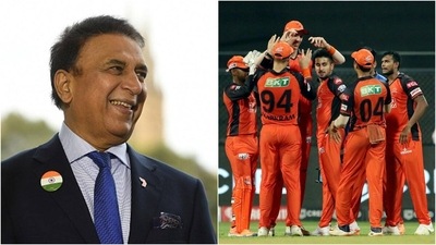 Sunil Gavaskar; SRH players in action (IPL)