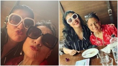Kajol and Tanuja in pictures from their brunch date.