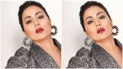 For footwear, Hina opted for classic black stilettos to complete her look. (Instagram/@realhinakhan)