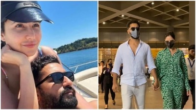 Earlier, pictures from their undisclosed beach vacation went viral on social media. (Instagram/@katrinakaif) Earlier, pictures from their undisclosed beach vacation went viral on social media. (Instagram/@katrinakaif)