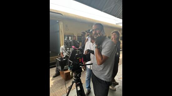 Shooting of French film “The Braid” underway at an NCR railway station. (File photo courtesy: NCR)