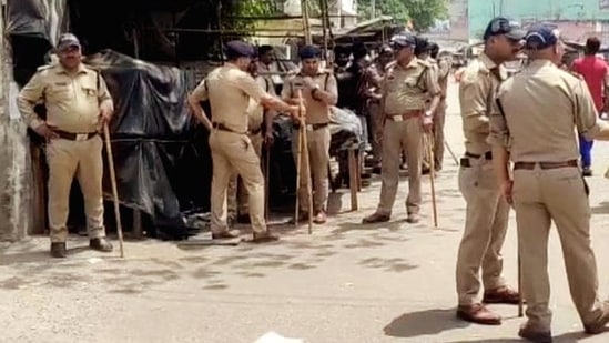 Police personnel deployed as Section 144 was imposed in entire village ahead of the Mahapanchayat, at Dada Jalalpur Village, in Haridwar (ANI) Police personnel deployed as Section 144 was imposed in entire village ahead of the Mahapanchayat, at Dada Jalalpur Village, in Haridwar (ANI)