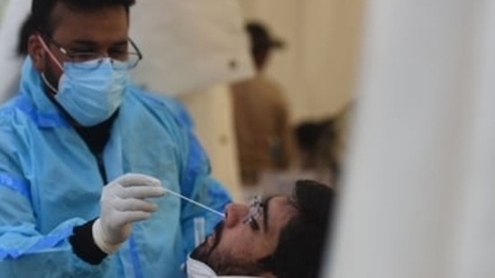 India reported 3,303 new Covid-19 cases in the last 24 hours.(HT file)