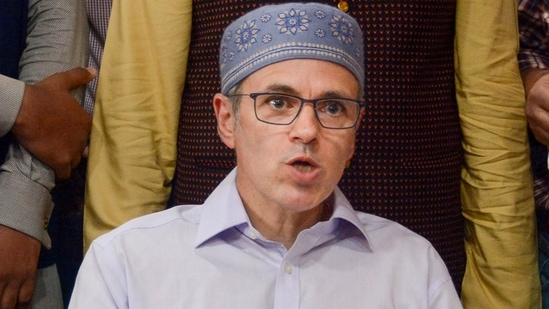 Former chief minister of Jammu and Kashmir and National Conference Vice-President Omar Abdullah.(PTI)