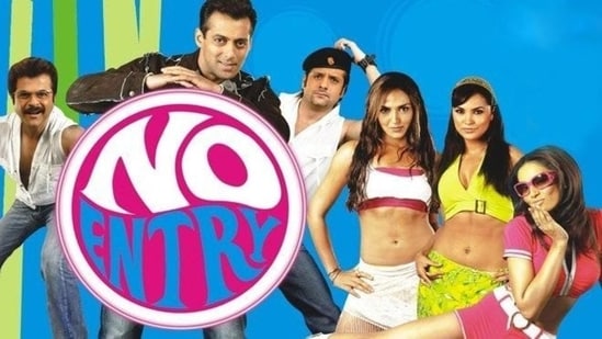 No Entry starred Salman, Anil Kapoor, Fardeen Khan, Bipasha Basu, Lara Dutta, Esha Deol and Celina Jaitly.