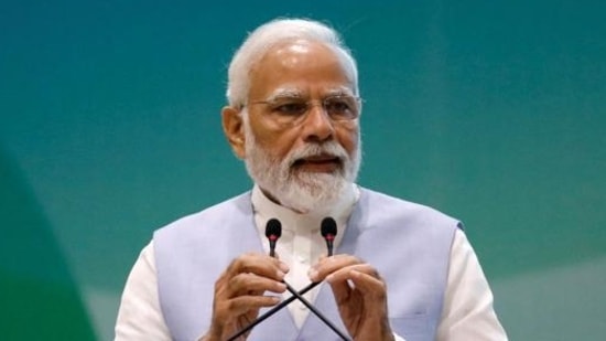 Aktenfoto von Premierminister Narendra Modi. (HT-Foto)