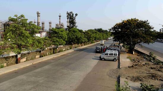 The Kharghar Turbhe Link Road will reduce travel time by 30 minutes and the distance by 10km. (BACHCHAN KUMAR/HT PHOTO)