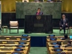 Atishi Marlena addressed the UNGA on Thursday.&nbsp;
