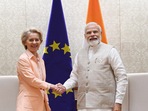 Prime Minister Narendra Modi met European Commission President Ursula von der Leyen.