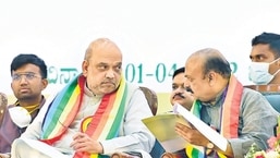 Karnataka chief minister Basavaraj Bommai is also hoping to quell growing clamor within his party and government over the delay in expansion of the cabinet after meeting with Amit Shah on May 3. (PTI)