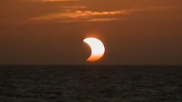 O eclipse solar parcial não será visível na Índia. 