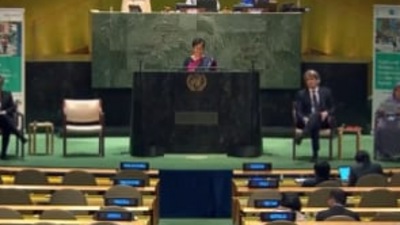 Atishi Marlena addressed the UNGA on Thursday.&nbsp; (Twitter )