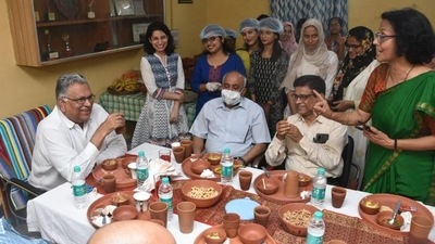 BHU V-C Prof Sudhir K Jain at the roza iftar organised at MMV, BHU on Wednesday. (Sourced) BHU V-C Prof Sudhir K Jain at the roza iftar organised at MMV, BHU on Wednesday. (Sourced)