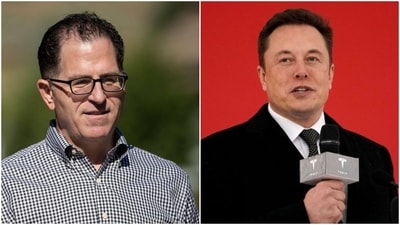 Dell founder Michael Dell and Elon Musk.