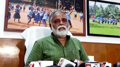 Karnataka education minister BC Nagesh. (ANI file photo) Karnataka education minister BC Nagesh. (ANI file photo)