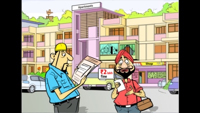 While tricity residents agree that building violations need to be checked in the City Beautiful, most feel that an exponential increase in fines is unjustified as the onus is on officials to conduct regular inspections and ensure that building violations are promptly removed (Illustration: Biswajit Debnath/HT)