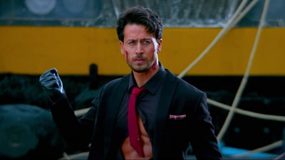 Heropanti 2 movie review: Tiger Shroff in a still from the movie.