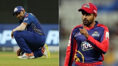 Rohit Sharma and Babar Azam. (Twitter) Rohit Sharma and Babar Azam. (Twitter)