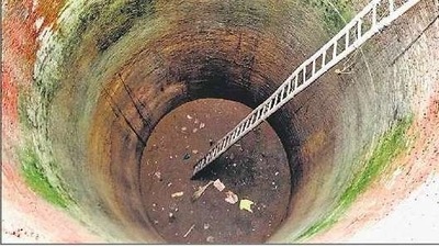 The skeletal remains were found in a well in Punjab’s Ajnala town. (HT Print) The skeletal remains were found in a well in Punjab’s Ajnala town. (HT Print)