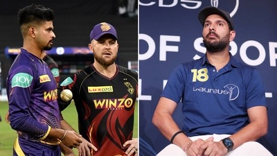 Yuvraj Singh questioned KKR's team selection. (IPLT20.com/Getty) Yuvraj Singh questioned KKR's team selection. (IPLT20.com/Getty)