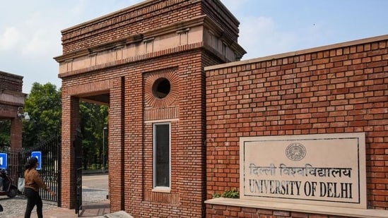 The Delhi University will complete 100 years on Sunday. (Amal KS/HT file photo)