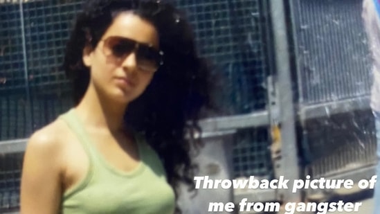 Kangana Ranaut shares a throwback pic.