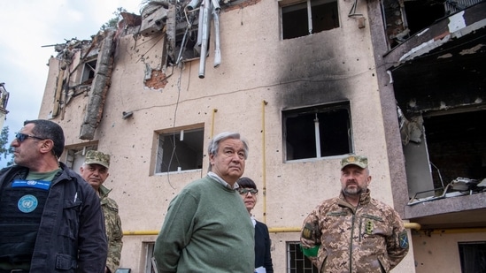 UN chief Antonio Guterres visits war-hit Ukraine (Twitter/@antonioguterres)
