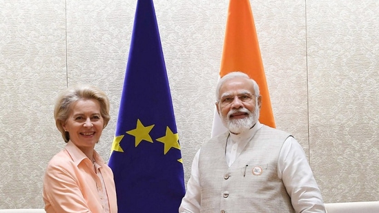 Prime Minister Narendra Modi met European Commission President Ursula von der Leyen.