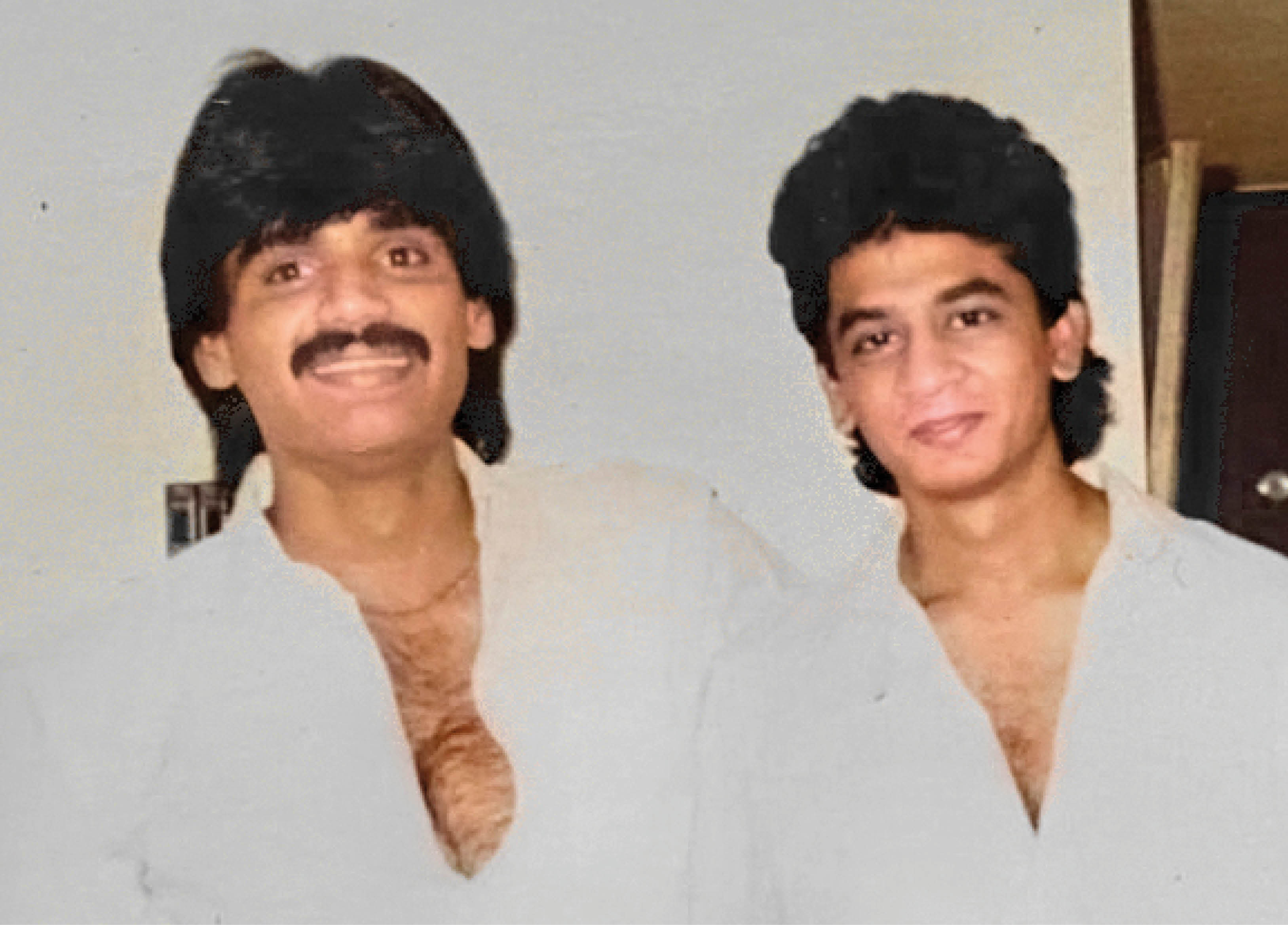 With his good friend Suniel Shetty is the early 1980s