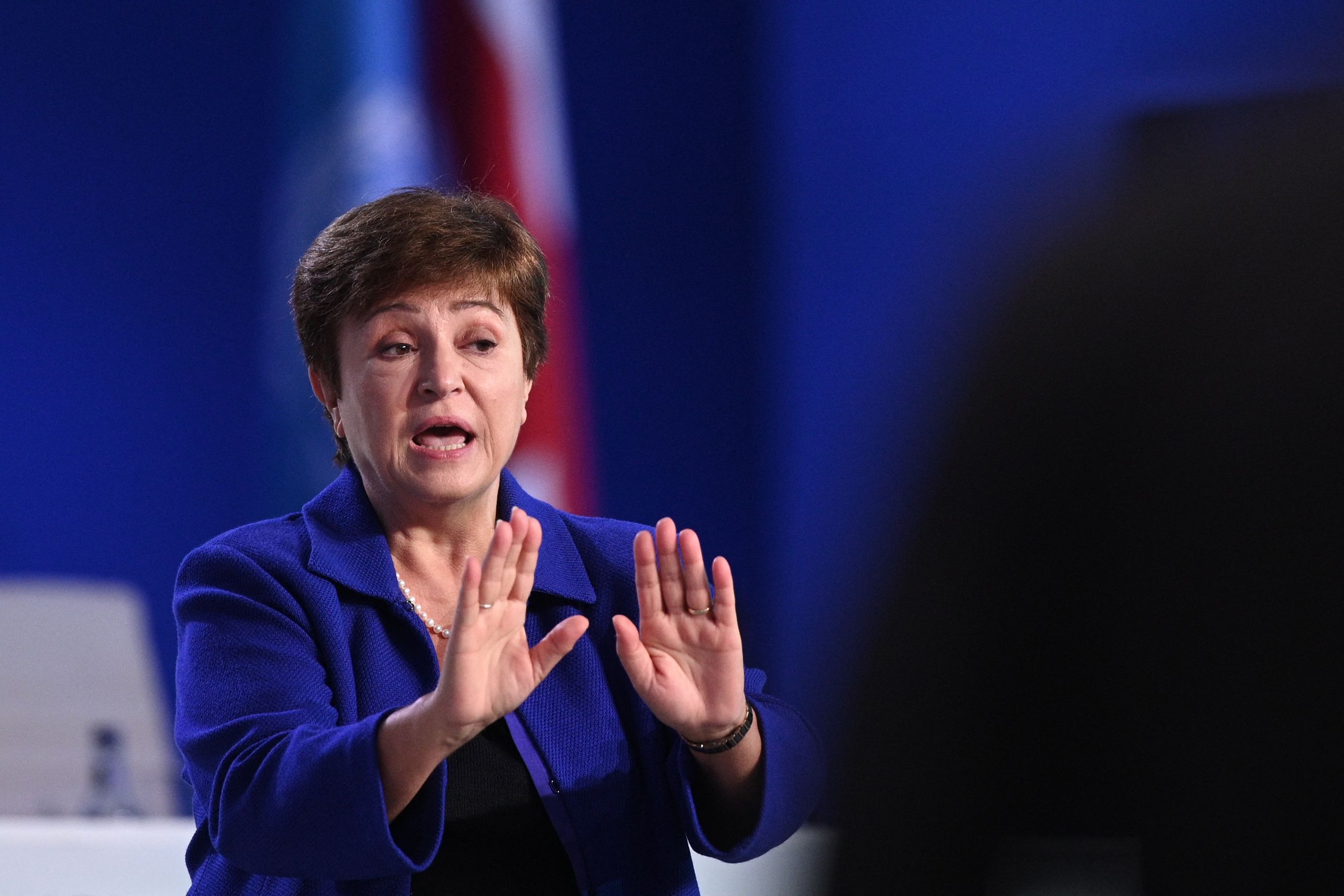 Georgieva joins the ranks of Washington elites who have tested positive lately amid a new rise in daily coronavirus infections. (AFP file photo)