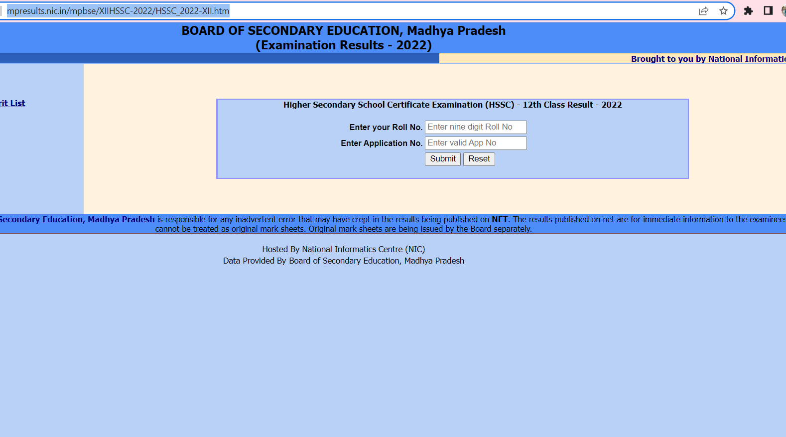 Madhya Pradesh Board of Secondary Education declared the MP Board Class 12 Results 2022 Madhya Pradesh Board of Secondary Education declared the MP Board Class 12 Results 2022