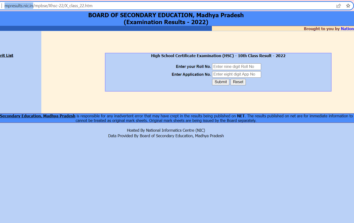MPBSE class 10th result out MPBSE class 10th result out