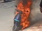Another electric scooter catches fire in Tamil Nadu | Representational image (HT) Another electric scooter catches fire in Tamil Nadu | Representational image (HT)