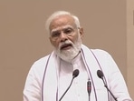 Prime Minister Narendra Modi speaking at the joint conference of chief ministers and chief justices of high courts on Saturday.