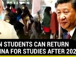 INDIAN STUDENTS CAN RETURN TO CHINA FOR STUDIES AFTER 2020 INDIAN STUDENTS CAN RETURN TO CHINA FOR STUDIES AFTER 2020