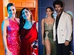 Kriti Sanon, Ghazal Alagh, Kiara Advani, Kartik Aaryan and Aman Gupta at the GQ event on Friday. (Varinder Chawla) Kriti Sanon, Ghazal Alagh, Kiara Advani, Kartik Aaryan and Aman Gupta at the GQ event on Friday. (Varinder Chawla)