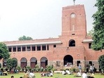 DU may now have about 700,000 students, but in the early 1960s, the stress of having around 25,000 students was intense enough to propel it towards splitting into two separate universities. (RIshi Ballabh/HT Photo) DU may now have about 700,000 students, but in the early 1960s, the stress of having around 25,000 students was intense enough to propel it towards splitting into two separate universities. (RIshi Ballabh/HT Photo)