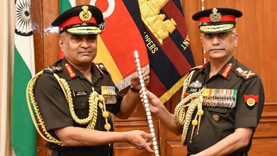 General Manoj Pande takes over as the 29th Chief of Army Staff (COAS) from General MM Naravane on Saturday. (PTI PHOTO.)
