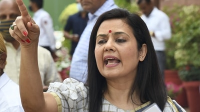 Trinamool MP Mahua Moitra (PTI) Trinamool MP Mahua Moitra (PTI)