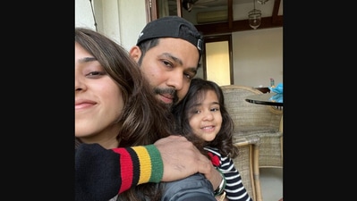 Ritika Sajdeh&nbsp;posted this image along with others while wishing Rohit Sharma on his birthday.
