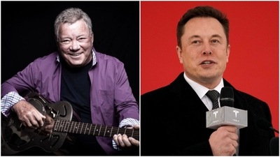 Star Trek fame actor William Shatner and Elon Musk. Star Trek fame actor William Shatner and Elon Musk. 
