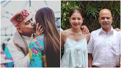 Anushka Sharma with her father, Ajay Kumar Sharma.