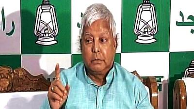 Former railway minister and RJD chief Lalu Prasad Yadav suffered various health complications a few weeks back and has slowly started recovering following medication at AIIMS. (ANI PHOTO.) Former railway minister and RJD chief Lalu Prasad Yadav suffered various health complications a few weeks back and has slowly started recovering following medication at AIIMS. (ANI PHOTO.)