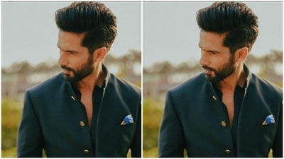 Styled by fashion stylist Anisha Jain, Shahid posed for the outdoor picture as he looked away from the camera. (Instagram/@shahidkapoor)
