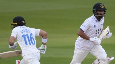 Rizwan (L) and Pujara (Twitter/County Championship) Rizwan (L) and Pujara (Twitter/County Championship)